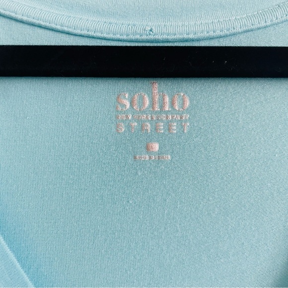 Soho New York Company Blue Sleeveless V-Neck Sundress maxi Large casual summer - Picture 6 of 10